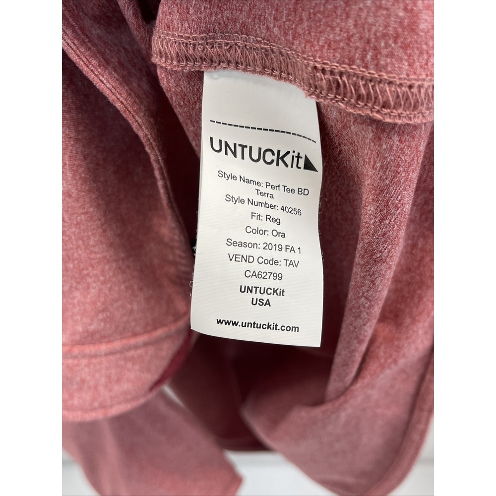 UNTUCKIT PERFORMANCE TEE BUTTON DOWN SHIRT SIZE XXXL 3XL TERRA STRETCH - Picture 9 of 11